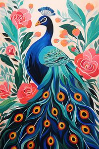 Bunter Pfau