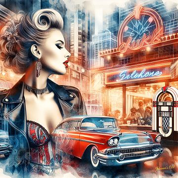 Rock & Roll 8 by Johanna's Art