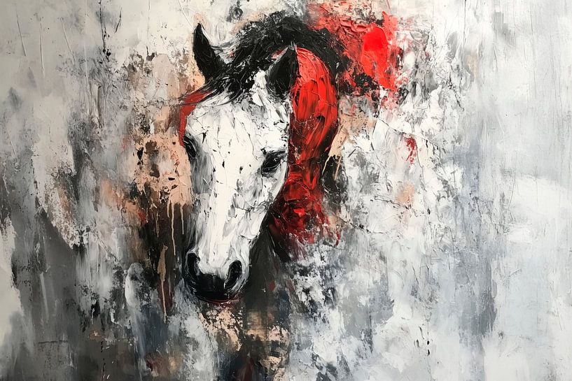 Abstract horse portrait by Richards Fine Art