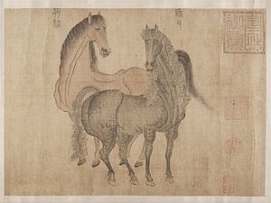 « Les chevaux du roi MU, fils du Ciel » (vers 1300)