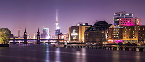 Berlin Mediaspree City Skyline Panorama