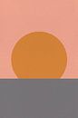 Sun, Moon, Ocean. Ikigai. Abstract minimalist Zen art V by Dina Dankers thumbnail