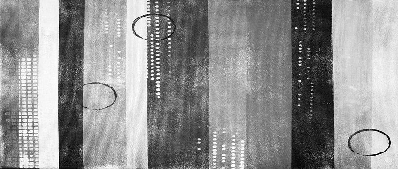 Schwarz Moderne Linien von Kathleen Artist Fine Art