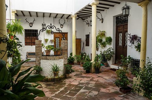 Patio in gebouw in Andalusië Spanje