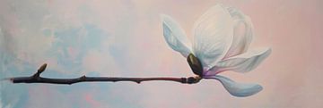 Delicate magnolia magie van Poster Art Shop