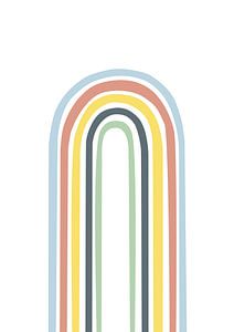 Regenboog abstract kleurrijk van Kim Karol / Ohkimiko