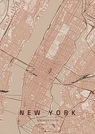 Map of New York by Stef van Campen
