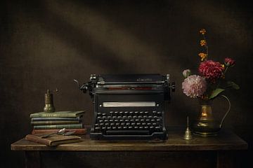 Modern still life old Olivetti typewriter Old Master by Silvia Thiel