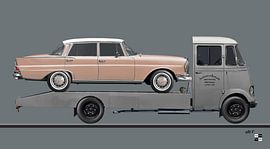 Mercedes-Benz L 319 Autotransporter mit Mercedes-Benz W 111