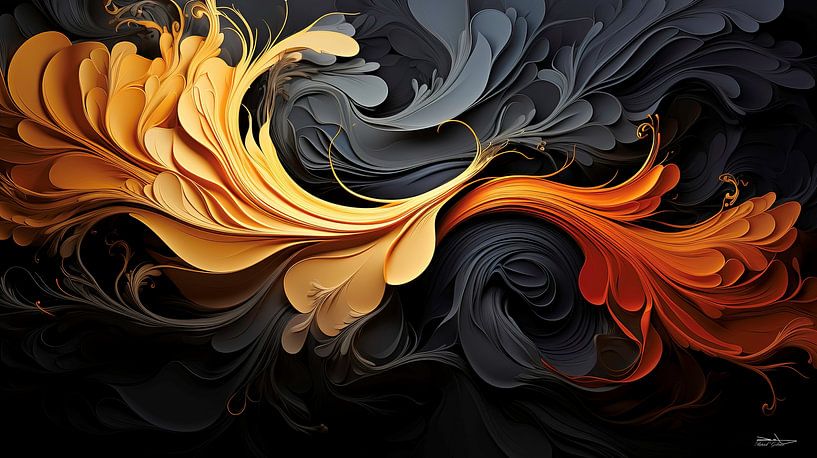 black-gold-silver by Gelissen Artworks