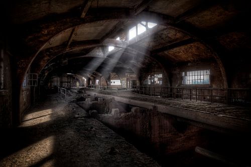Bunkers de minerai abandonnés de l'ancienne aciérie Terre Rouge (urbex) sur Eus Driessen