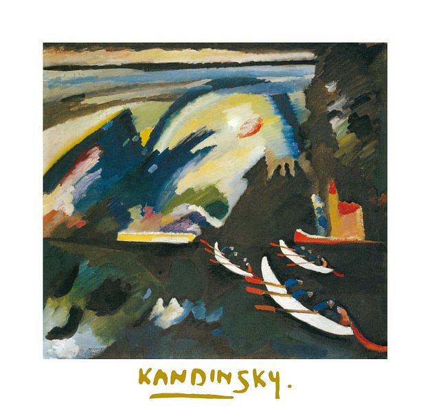 Boottocht (meer) van Wassily Kandinsky van Peter Balan