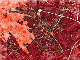 Carte de Oberursel avec le style 'Amber Autumn'