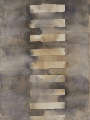 Abstrait moderne dans le style wabi-sabi