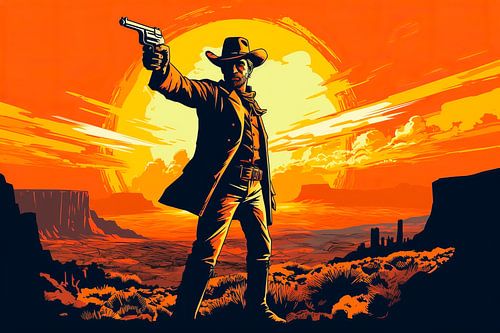 Wild west epische cowboy