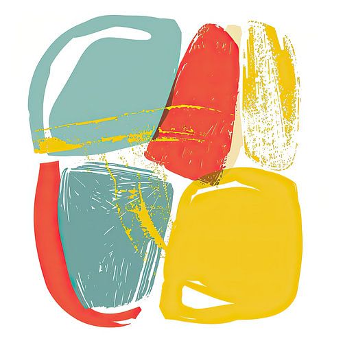 Bauhaus Japandi Abstrait | Abstrait moderne