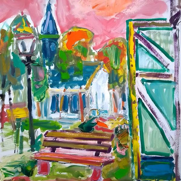 Weiße Kirche von Groet von Simon Borst