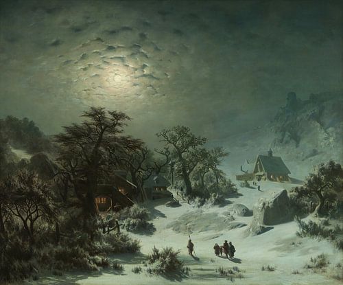Winternacht, Adolf Kosárek