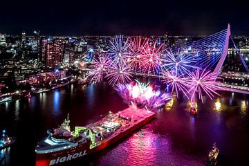 Rotterdam - Welthafentage Feuerwerksshow von Sylvester Lobé