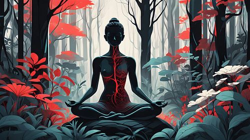 Stilte en rust in het bos