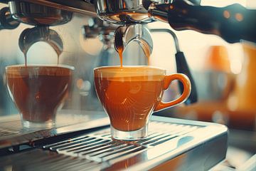 cappuccino of koffie bereiden van Egon Zitter