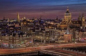 Skyline Amsterdam van Dennisart Fotografie