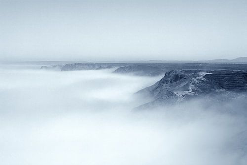 Mist at sea - Torre d'Aspa - Portugal by Jacqueline Lemmens