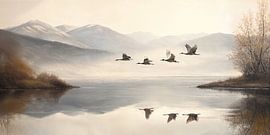 Migration of the Cranes by Studio BB