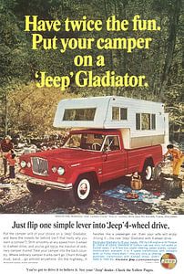 Jeep Gladiator reclame 60s van Jaap Ros