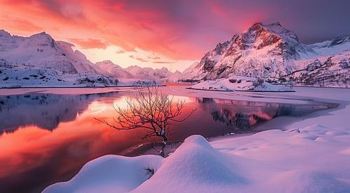 Mystiek licht in de vallei