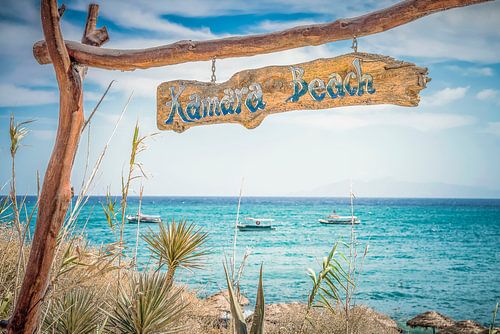 Ingang Kamara beach in Griekenland