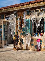 Souvenirwinkeltje in Side in de middagzon