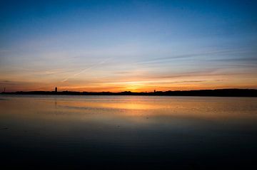 Coucher de soleil à Terschelling sur Bart Lindenhovius