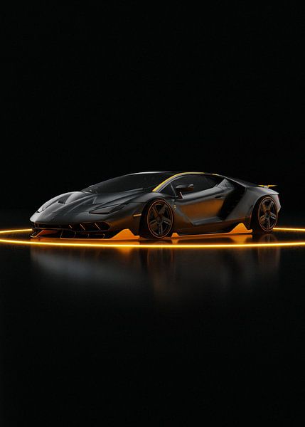 Lamborghini Centario jaune par John Dan