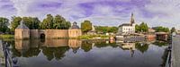 Panoramafoto Breda - Hafen - Spanjaardsgat - Große Kirche von I Love Breda Miniaturansicht