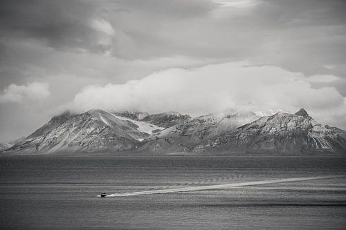 Boat at sea, Spitsbergen
