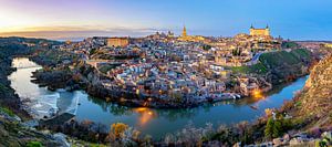 Frühabend-Panorama Toledo, Spanien