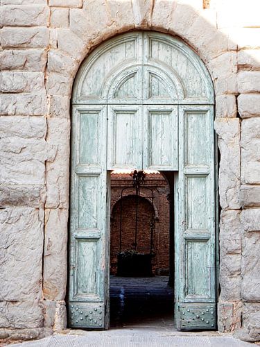 Ingang van het Palazo della Corgna Citta della Pieve