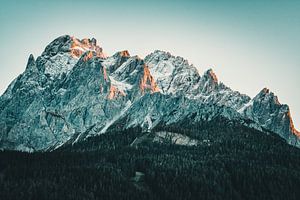 Die Sextner Rotwand im Abendlicht
