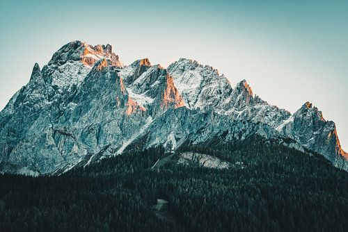 De Sesto Croda Rossa in het avondlicht