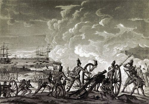 A. Lutz, Landing van de Britten op Walcheren, 1809