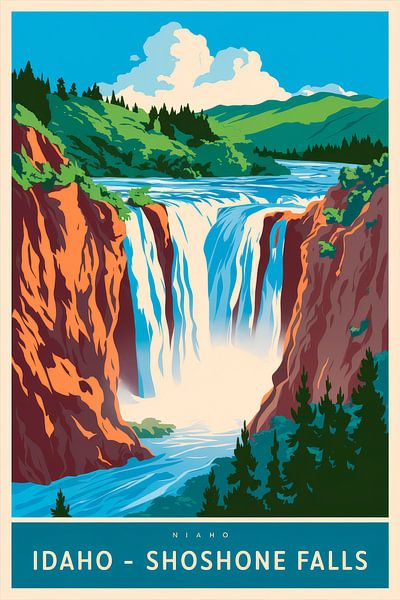 Idaho - Shoshone Falls by Poster Art Shop