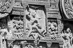 Détail du temple Banteay Sri, Angkor Wat, Cambodge
