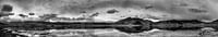 Weites Panorama des Karakoram-Sees, Himalaya