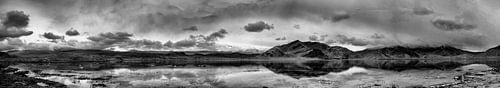 Wide panorama of Karakoram Lake, Himalayas by Paul Piebinga