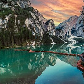 Bateaux sur le Pragser Wildsee sur Thomas Heitz