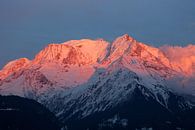 Sonnenuntergang am Mont Blanc von Menno Boermans Miniaturansicht