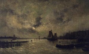 Seestück, Egide François Leemans, 1876