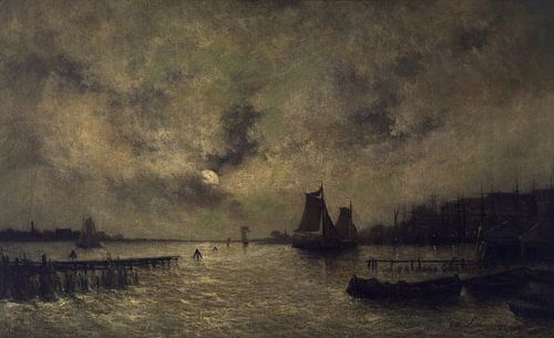 Zeegezicht, Egide François Leemans, 1876