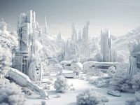 Abstract Futurism: A Surreal Glimpse into Urban Landscapes